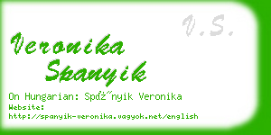 veronika spanyik business card